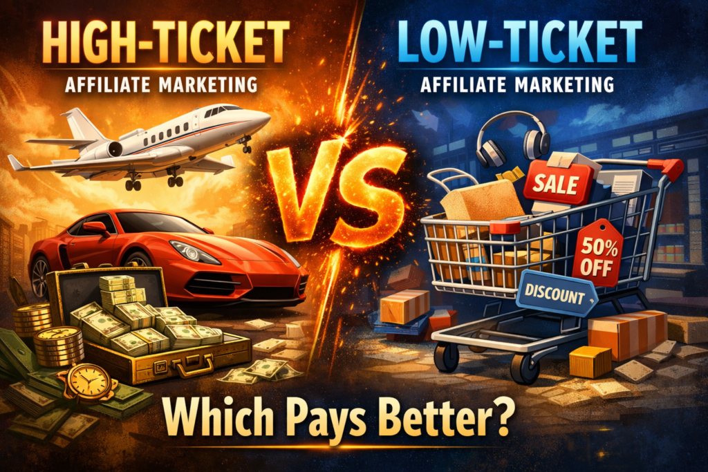 high ticket vs low ticket affiliate marketing